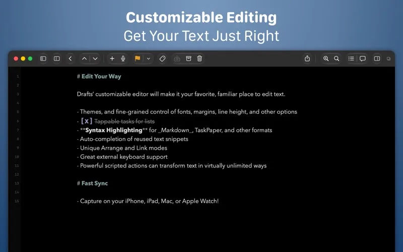 Drafts screenshot 2